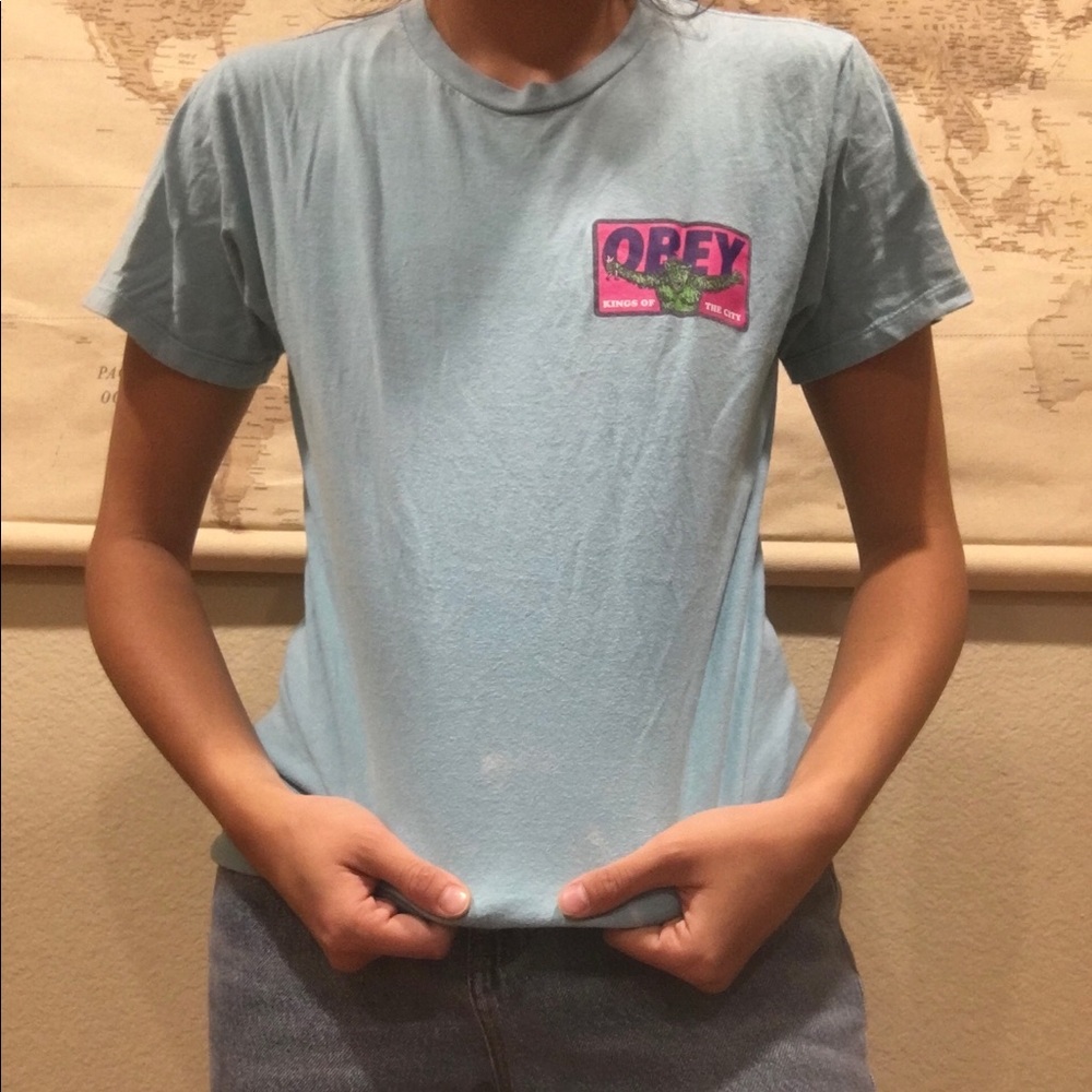 Sky Blue Obey Tee